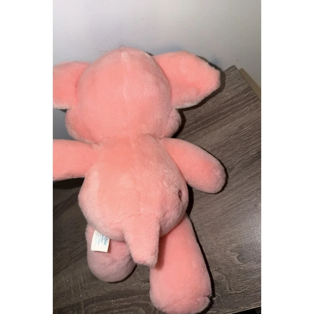 Vintage 2004 Lotsa Heart Pink Elephant Care Bear Cousins Plush Y2K Stuffed Toy